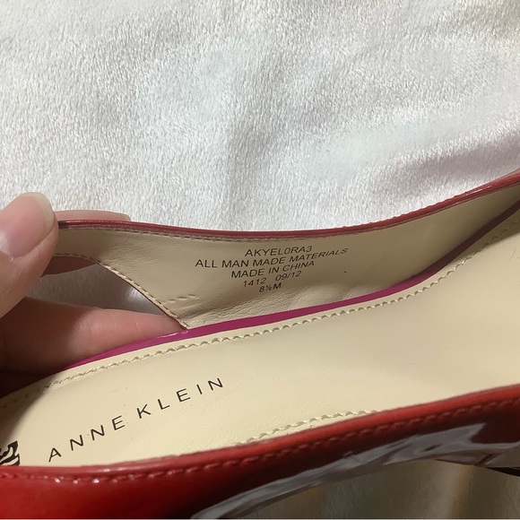 ANNE KLEIN high heels black and red size 8.5 M - Picture 9 of 12